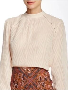 Women's Free People After Midnight Blouse in Champagne size M